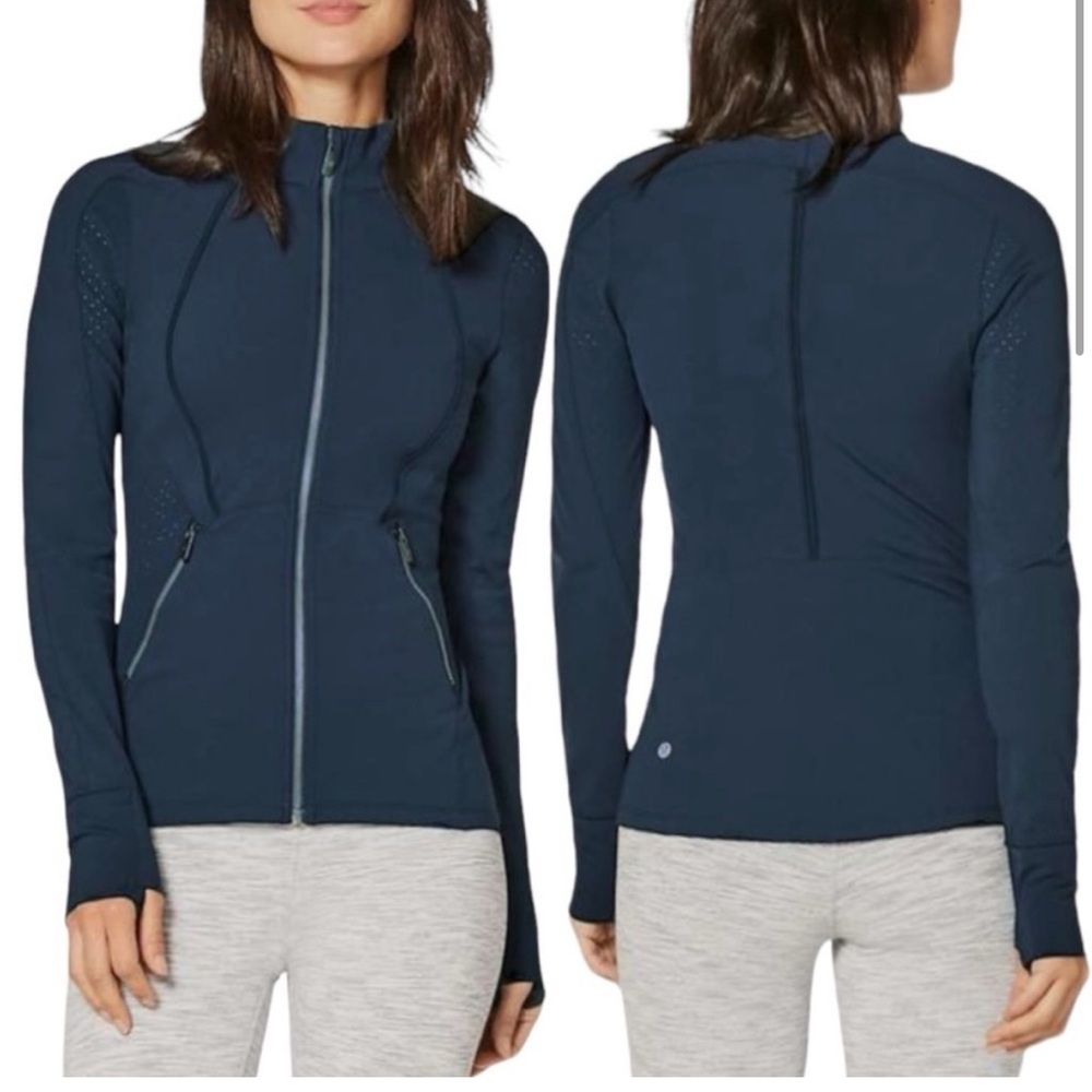 • Lululemon • Women’s Sleek Essentials Jacket Navy Blue
 6